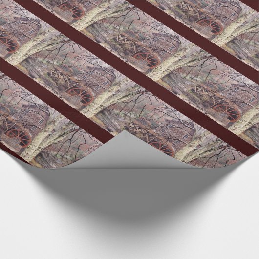 Wasserrad Geschenkpapier (Ecke)
