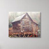 Wasserrad Leinwanddruck (Vorderseite)