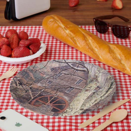 Wasserrad Pappteller (Picknick)