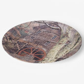 Wasserrad Pappteller (Schrägansicht)