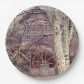 Wasserrad Pappteller (Vorderseite)