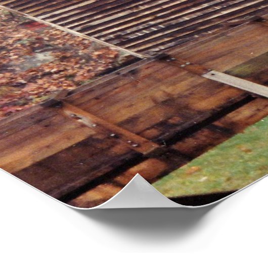 Wasserrad Poster (Ecke)