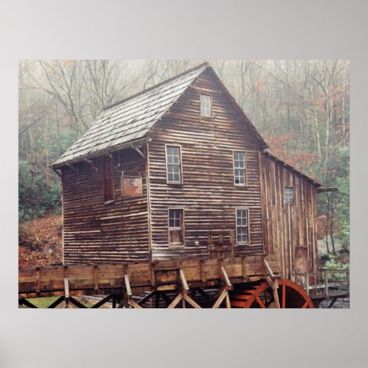 Wasserrad Poster (Vorne)