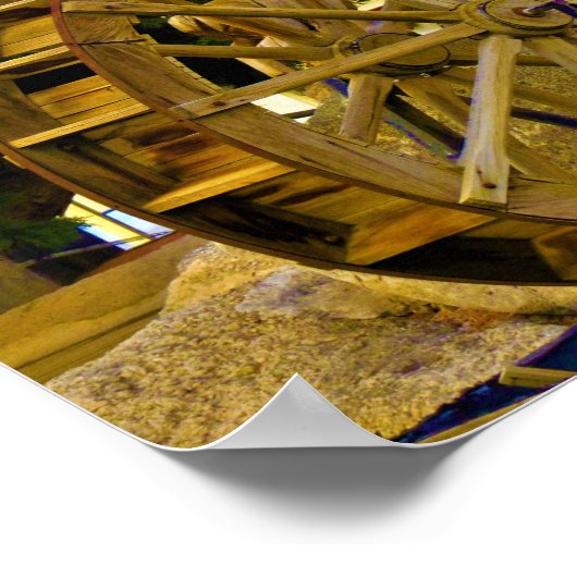 Wasserrad Poster (Ecke)