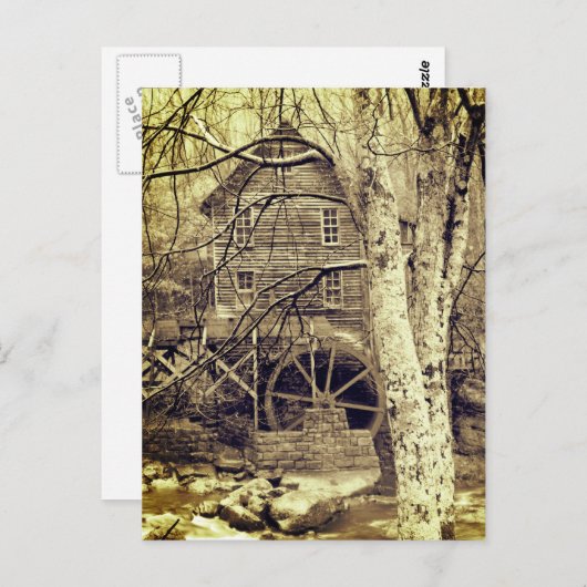 Wasserrad Postkarte (Vorne/Hinten)