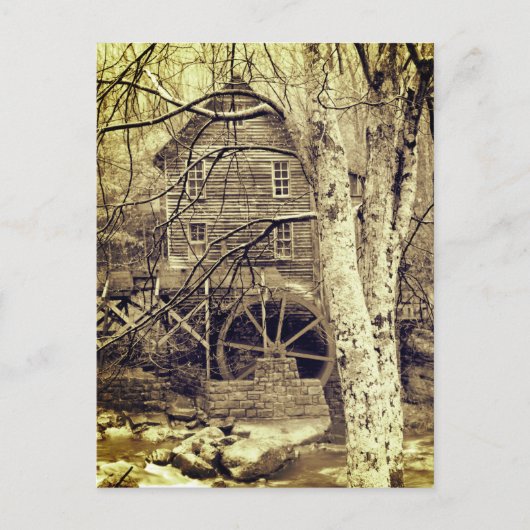 Wasserrad Postkarte (Vorderseite)