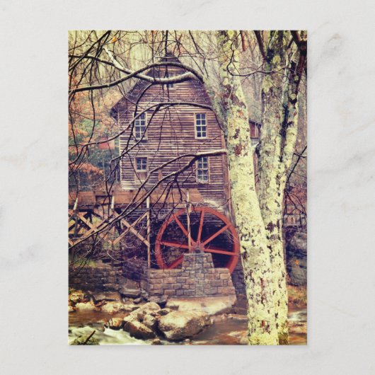 Wasserrad Postkarte (Vorderseite)