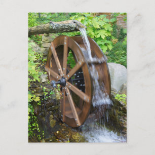 Wasserrad Rock City Postkarte