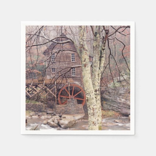 Wasserrad Serviette (Vorderseite)