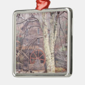 Wasserrad Silbernes Ornament (Links)