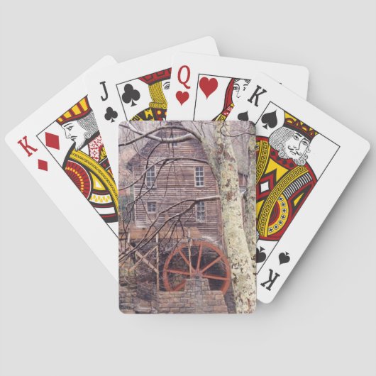 Wasserrad Spielkarten (Rückseite)