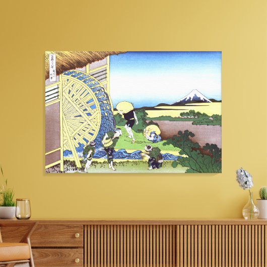 Wasserräder bei Onden Leinwanddruck (Insitu (Wohnzimmer))