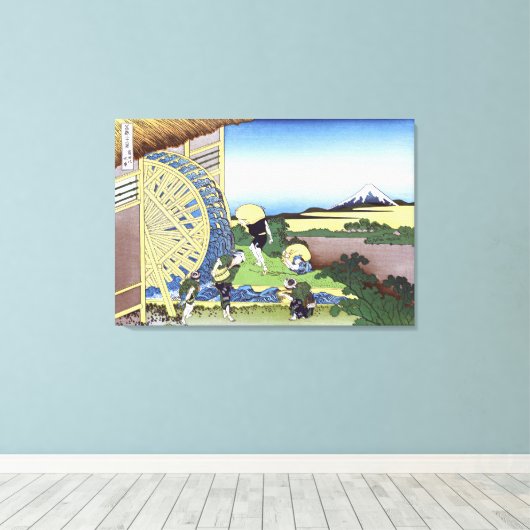 Wasserräder bei Onden Leinwanddruck (Insitu (Holzboden))