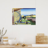 Wasserräder bei Onden Poster (Küche)