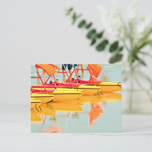 Wasserräder Postkarte (Stehend Vorderseite)