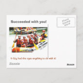 Wasserrafting Postkarte (Rückseite)
