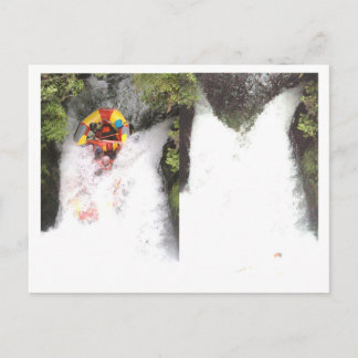 Wasserrafting Postkarte