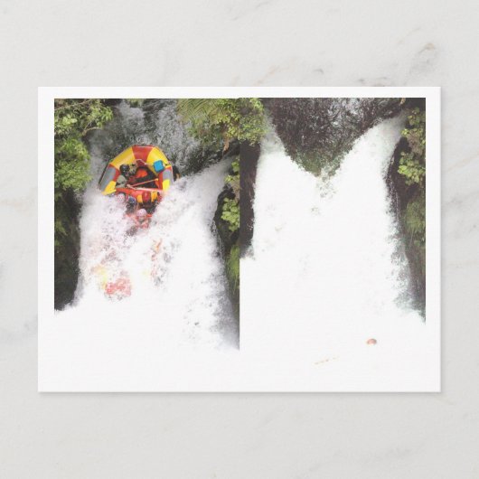 Wasserrafting Postkarte (Vorderseite)
