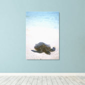 Wasserrand Leinwanddruck (Insitu (Holzboden))