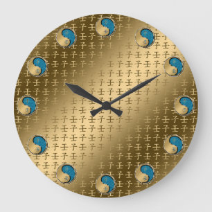 Wasserratte Große Wanduhr