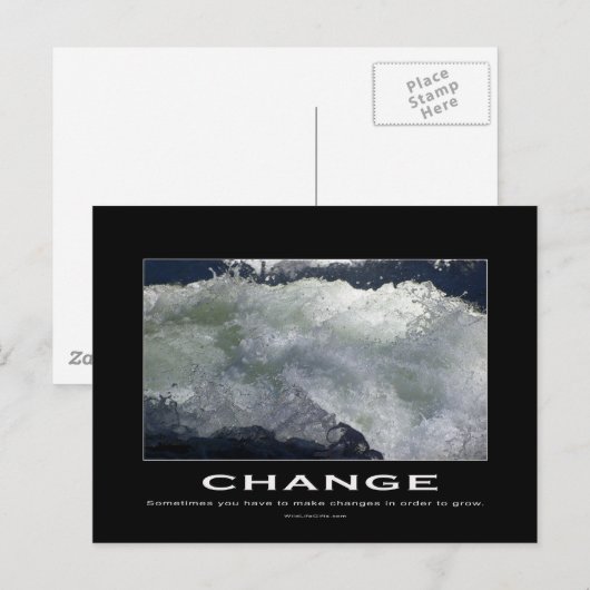 Wasserrauschen Motivierend Postkarten (Vorne/Hinten)