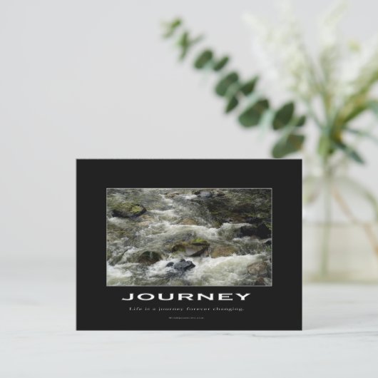 Wasserrauschen Motivierend Postkarten (Stehend Vorderseite)