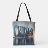 Wasserreflektion in Chicago City Tasche (Rückseite)