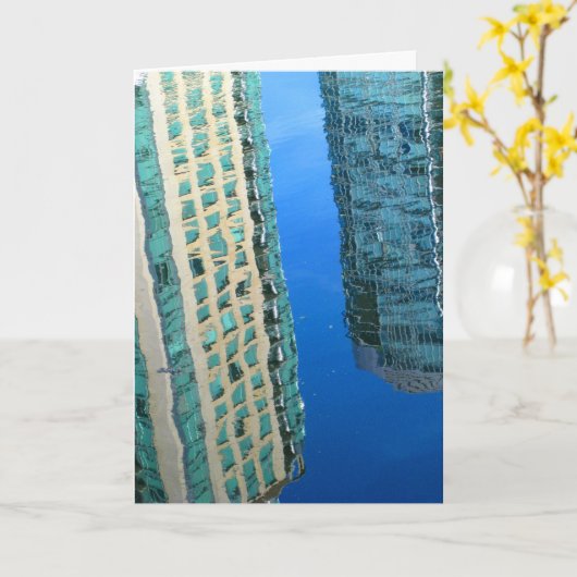 Wasserreflektion Karte (Gelbe Blume)