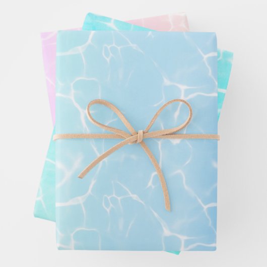 Wasserreflektionen Geschenkpapier Set (Beispiel)