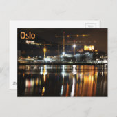 Wasserreflektionen in Oslo, Norwegen Postkarte (Vorne/Hinten)