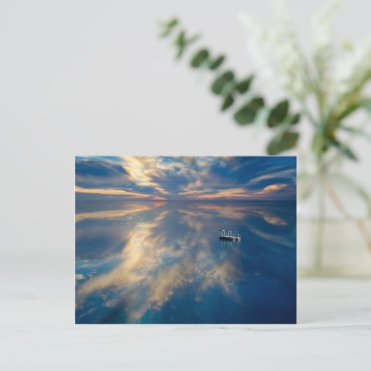 Wasserreflektionen Postkarte (Stehend Vorderseite)