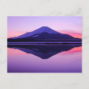 Wasserreflektionen   "Sakasa-Fuji" Postkarte