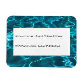 Wasserreflektionen WLAN-Details Magnet (Horizontal)