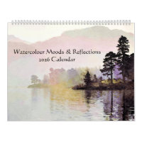 Wasserreflexionen Aquarellkunst Lake District