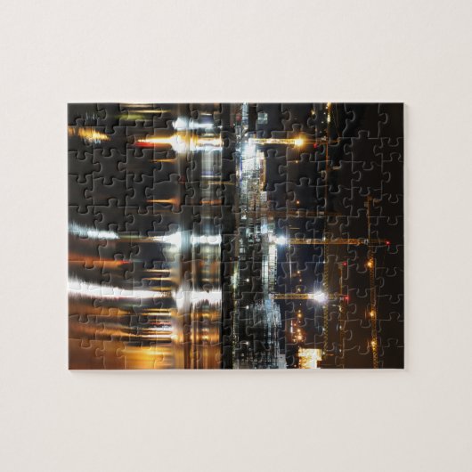 Wasserreflexionen in Oslo, Norwegen Puzzle (Horizontal)