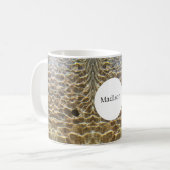 Wasserreflexions-Monogramm-Mokkatasse Kaffeetasse (Vorderseite Links)