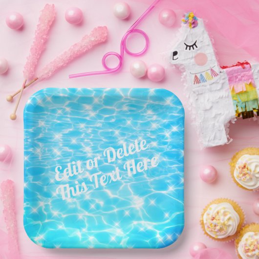 Wasserreifen Pool Party Beach Party Sommer Party Pappteller (Party)