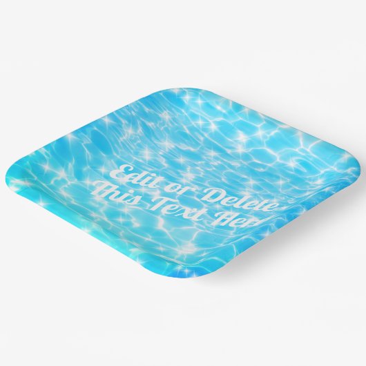 Wasserreifen Pool Party Beach Party Sommer Party Pappteller (Gewinkelt)