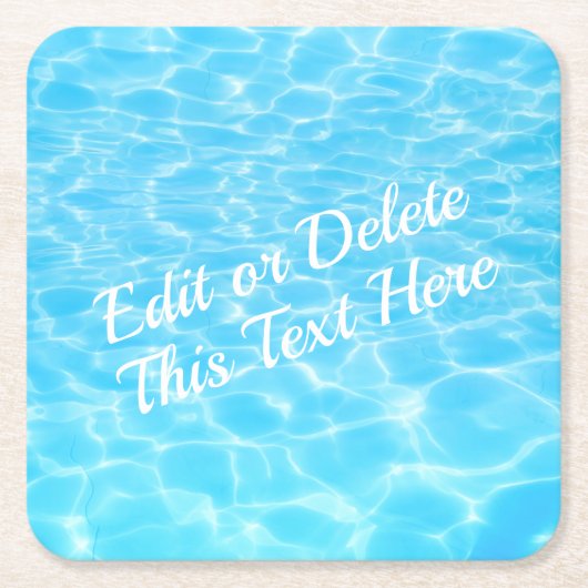 Wasserreifen Pool Party Beach Party Sommer Party Rechteckiger Pappuntersetzer (Vorderseite)