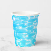 Wasserreifen Pool Party Sommerstrand Party modern Pappbecher (Vorderseite)