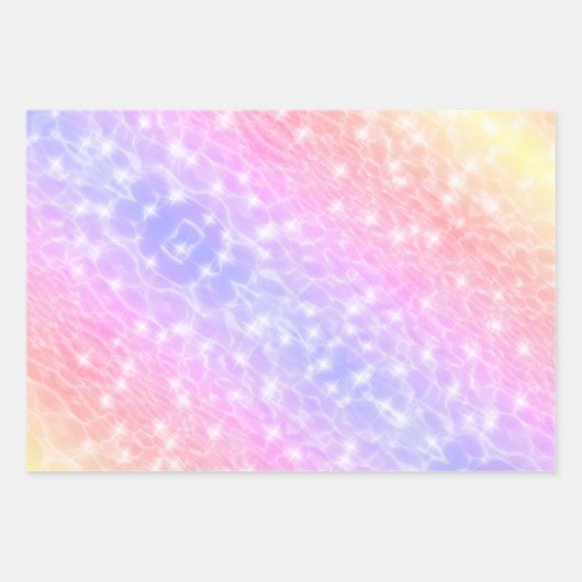 Wasserreifen Wasser Texturen moderne schicke elega Geschenkpapier Set (Vorderseite 2)