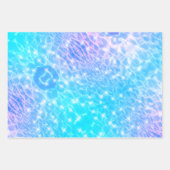 Wasserreifen Wasser Texturen moderne schicke elega Geschenkpapier Set (Vorderseite 3)