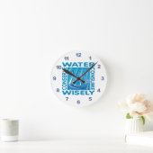 Wasserreinhaltung Runde Wanduhr (Zuhause)