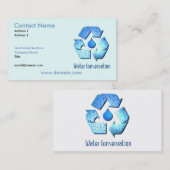 Wasserreinhaltung-Visitenkarte Visitenkarte (Vorne/Hinten)