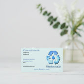 Wasserreinhaltung-Visitenkarte Visitenkarte (Stehend Vorderseite)