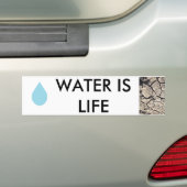 Wasserreinhaltung - Wasser ist Leben Autoaufkleber (Auf Auto)
