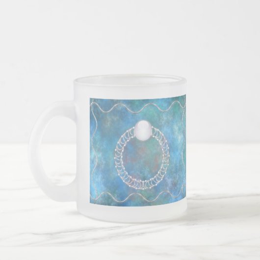 Wasserring-Tasse Mattglastasse (Links)