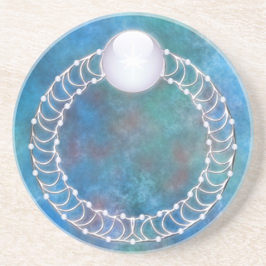 Wasserring-Untersetzer Sandstein Untersetzer (Vorne)