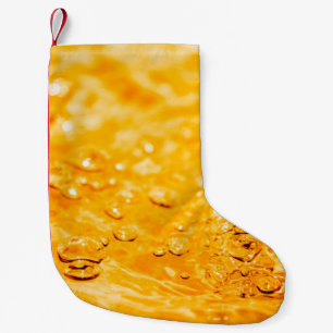 Wasserrippeln flüssige saubere Oberfläche Kleiner Weihnachtsstrumpf