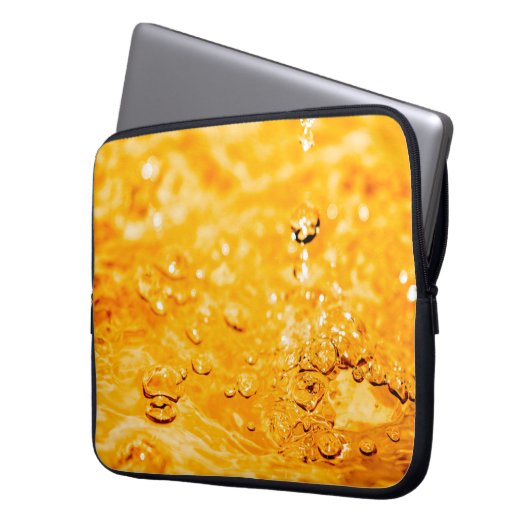 Wasserrippeln flüssige saubere Oberfläche Laptopschutzhülle (Vorderseite Links)